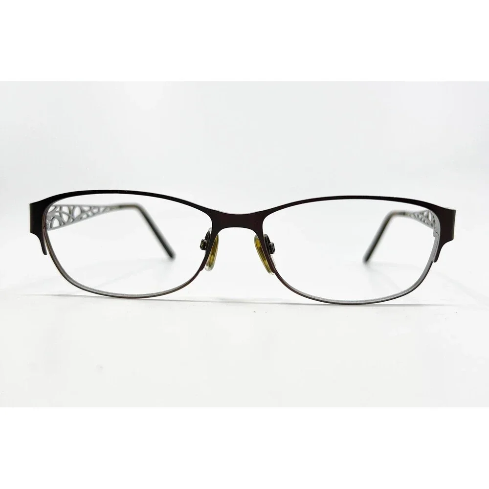 Unbranded Eyeglasses Frames Women Brown Filigree Temple 51-16-135 38938